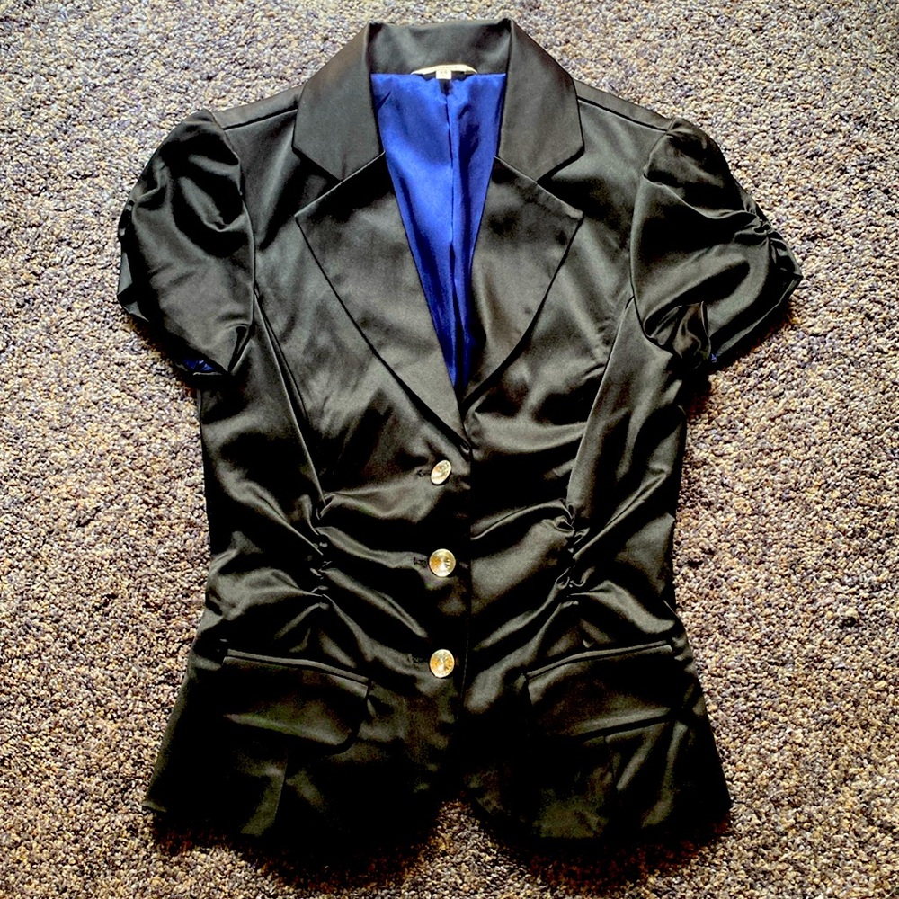 Silky Black Blazer